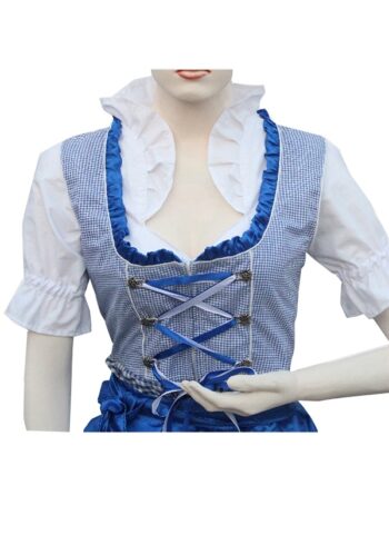 Dirndl Set White & Blue Embroidery Classic