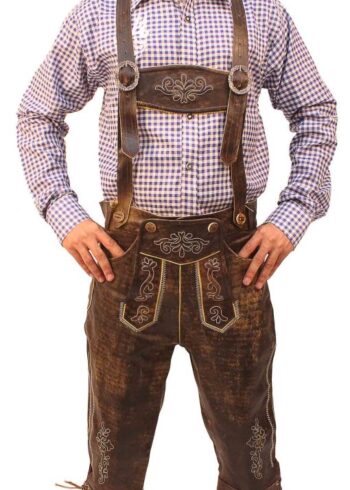 Bundhosen Knee Length Trousers Wild Brown