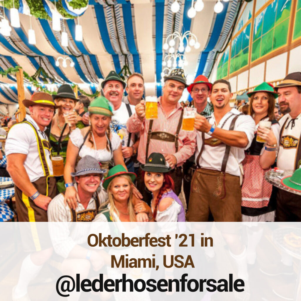Oktoberfest '21 in Miami, USA - Lederhosen For Sale