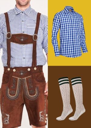Bundle Offer 9 for Oktoberfest – Traditional Bavarian Outfit Package - Lederhosen For Sale